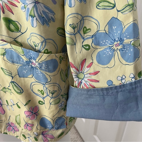 Appleseed’s Women's Floral Button Front Cotton Jacket Size 3X - Picture 5 of 7